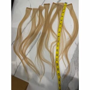 Premium Blonde Tape-In Hair Extensions - Natural Blonde 18 inches